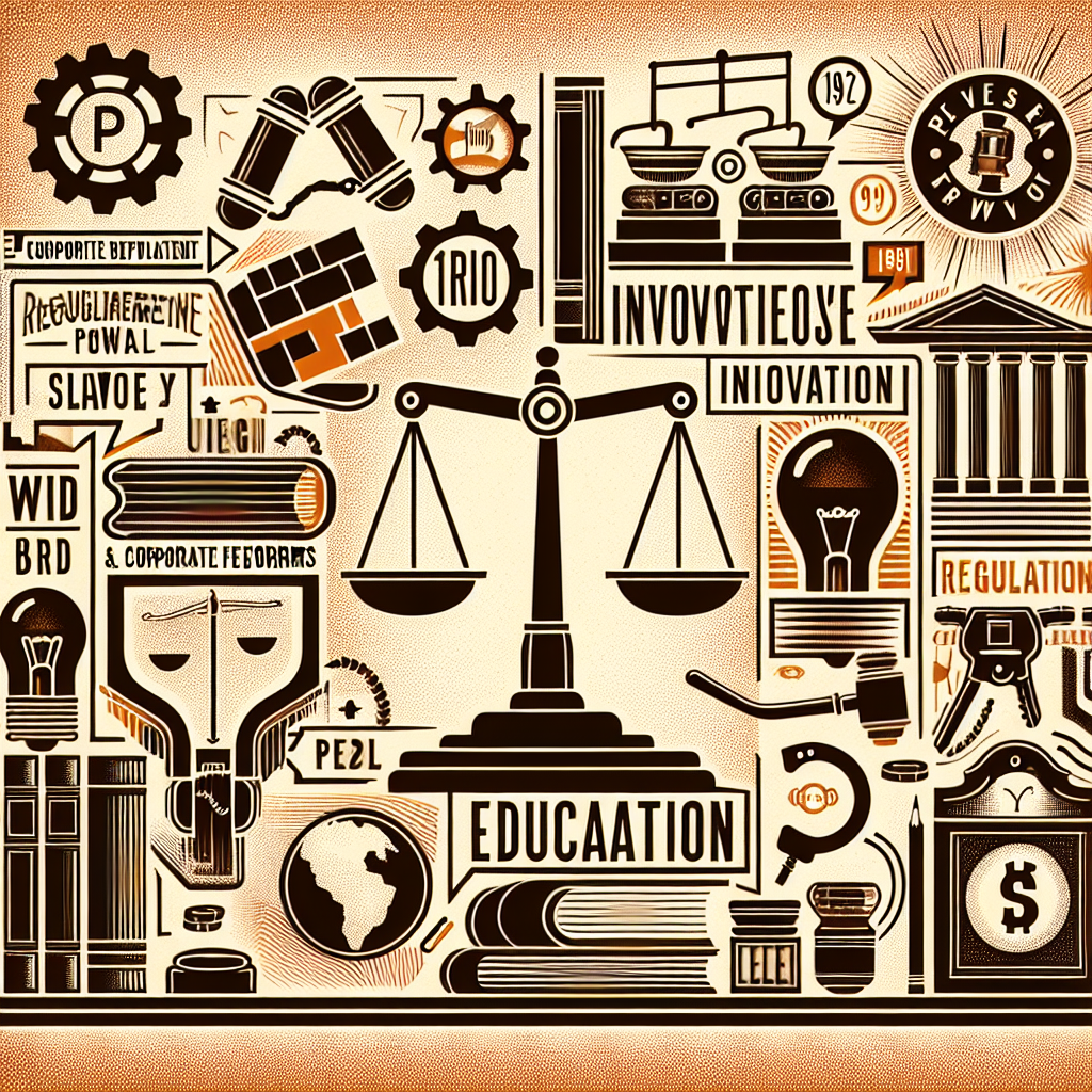 An image indicative of the Progressive Era, but without any text. Showcase symbols such as scales representing justice, light bulb indicating innovations, and books symbolizing education to represent social reforms. Also display elements that suggest regulation and control over corporate powers, such as handcuffs or a gavel. The visuals should hint towards a time of social and political change but avoids referencing civil war, slavery, or westward expansion.