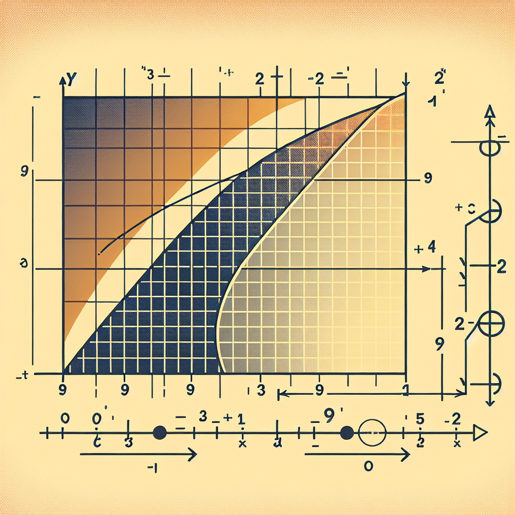 Illustrate an abstract mathematical scenario: visualize a graph with two axes representing the variables 'y' and 'x'. On this graph, draw a horizontal line at the point 'y=1.9' and shade the area above it to represent values of 'y' that are greater than 1.9. Also, create a number line on the side of the graph indicating the numbers '-9', '-2', '2', and '1.9', with a special emphasis or highlight on '2', indicating it as the correct answer.