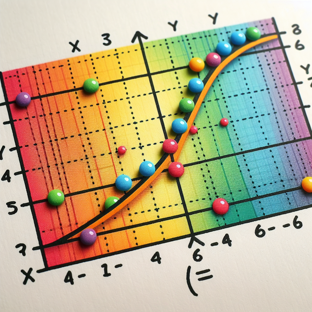 Visualize an image of a brightly colored mathematical graph. Show a straight line passing through points that indicate y and x values. Use markers for the points where y = 14 and x = -4, as well as the point where x = -6. Note: the graph does not have any marker for the y-value corresponding to x = -6 since it is unknown. The line demonstrating this direct proportion should slope downward from left to right, as both x and y values are negative.