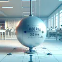 Create an image that shows a physics experiment in progress. It is a clean, well-lit environment such as a physics lab. In the center of the scene, there's a sphere or cylinder representing the 0.60 kg object moving at a speed of 3.0 m/s in the positive x direction. There should also be an implication of a force in the direction of the object's motion, perhaps represented by arrows. No text or numeric values should be depicted. The image should convey the concept of work being done on an object, influencing its velocity, without literal representations of the numbers involved.
