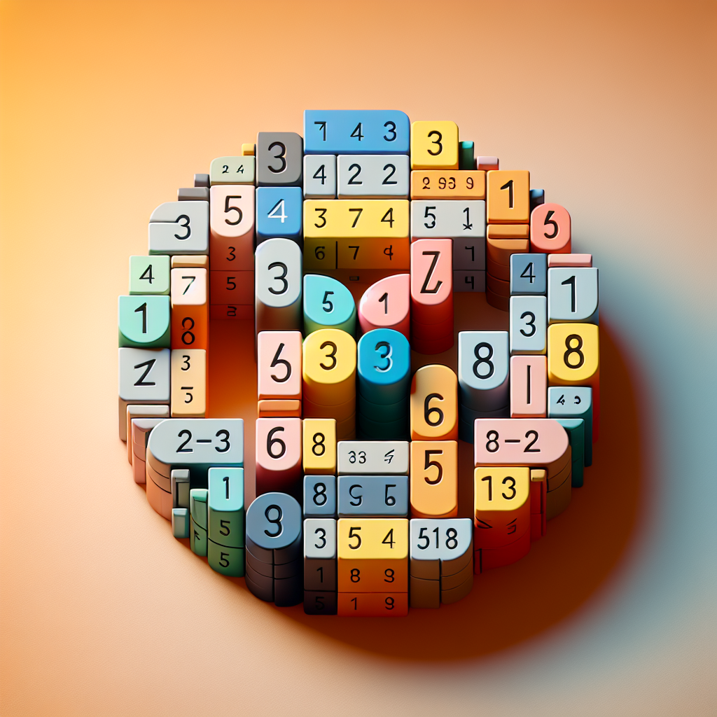 An aesthetically pleasing image showcasing the concept of prime numbers, accompanied by a four-digit number which is doubled to form an eight-digit number. Present these numbers visually using differently colored blocks, where each block represents a single digit and the prime factorization of these numbers is represented by using various shapes and symbols. However, one specific four-digit number should stand out, accompanied by an eight-digit number formed by repeating this specific four-digit number. This particular set of numbers is devoid of any shapes or symbols, indicating its unique properties.