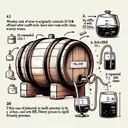 a cask containing 20 liters of wine was emptied of one-fifth of its
