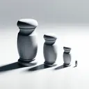 An image depicting three objects of varying sizes. The first object is of a standard size which will be used for comparison. The second object is significantly smaller than the first. The third object is smaller yet, dwarfed even by the second object. These objects are positioned in such a way to highlight their size difference. This intriguing display might go along with the interesting question posed.