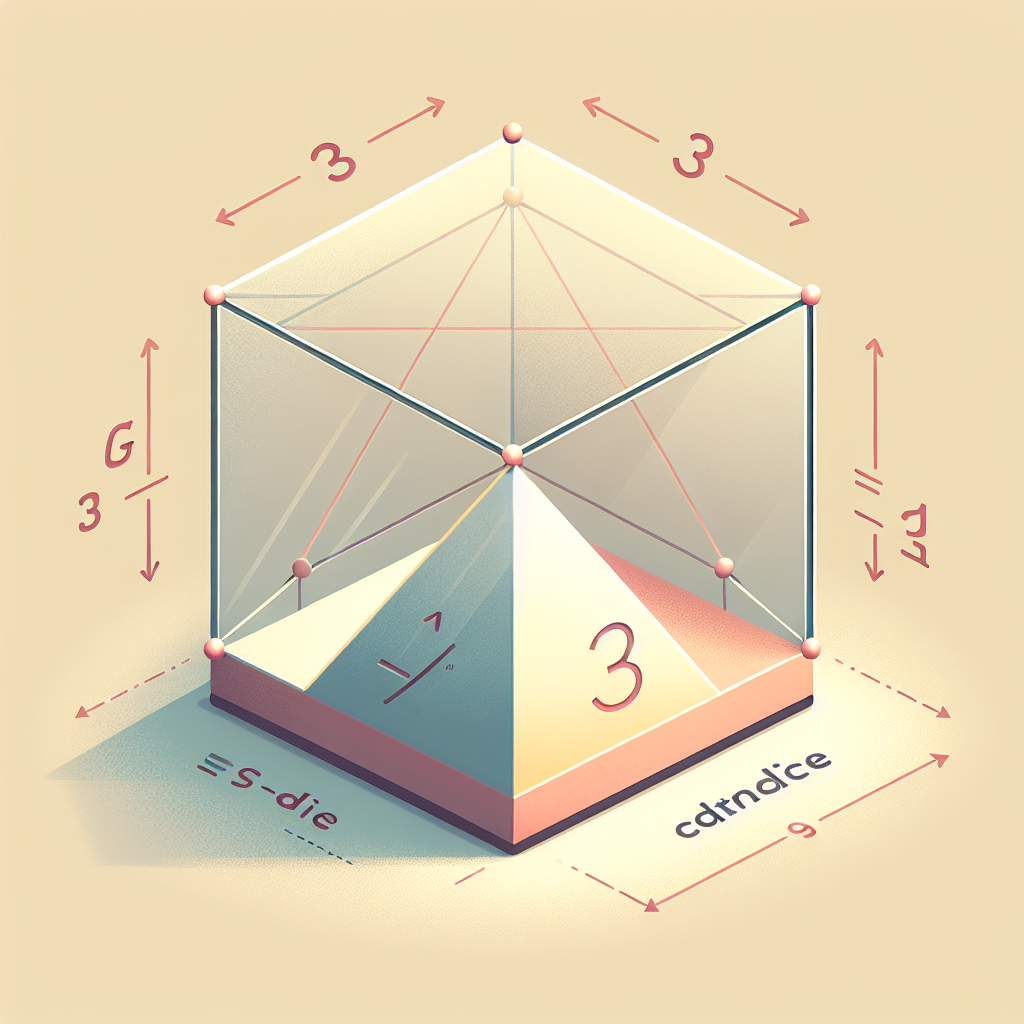 Create an engaging educational image showing a three-dimensional prism. The prism should look geometrically accurate to illustrate an actual mathematical problem. Do not include any text in the solid's surface. The image should be clean and neat to capture the attention of students who are learning geometry.