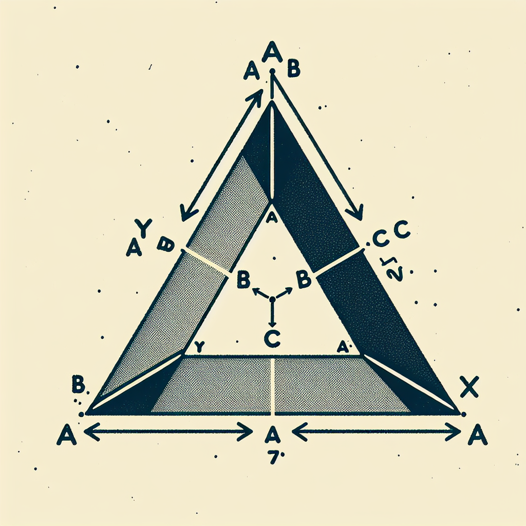 Please generate an image depicting a geometric diagram. This shows a triangle, labelled ABC, with two sides of equal length – AB and AC, thus indicating an isosceles triangle. There is a bisector AD, running from angle A and intersecting side BC at point D. The three angles are labelled as follows: Angle BAD is y degrees, angle BDA is x degrees and angle ACD is 47 degrees. However, make sure the image contains no values for x and y as this will be solved separately.