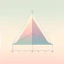 Generate an image of a geometrical figure, specifically a triangle, with three sides whose lengths are clearly labeled. The first side should measure 50 units, the second side 40 units, and the third side 32 units. The triangle should be a clear object existing in a visually pleasant and neutral space, possibly with a pastel color gradient background. Make sure the image contains no additional text or numbers.
