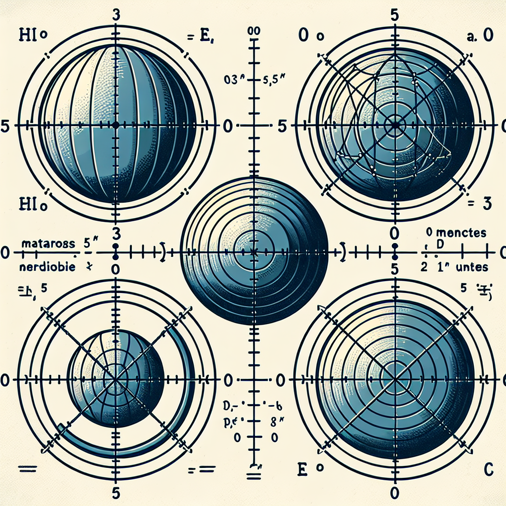 Create an educational image representing conic sections. Illustrate circle, ellipse, and hyperbola on separate set of axes, each centered at (0,0). Depict the circle with a radius of 3 units, an ellipse with major axis length of 5 units and minor axis length of 3 units, and a hyperbola with a transverse axis of 5 units. For visual clarity, show lines of symmetry, intercepts, domain, and range for each conic section.