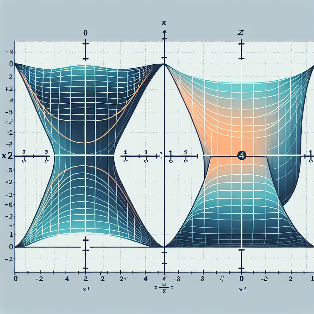 Create an image illustrating two quadratic functions. The first, a downward-opening parabola centered on the origin due to the equation y = -2x^2. The second, another downward-opening parabola shown in a different color, shifted upward on the y-axis by a value of 4, due to the equation y = -2x^2 + 4. Display these on a classic Cartesian coordinate system with clear axes. Make sure there is no text on the image.